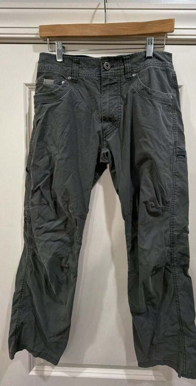 Kuhl Cargo Pants Size 28x28 Gray Hiking Outdoor